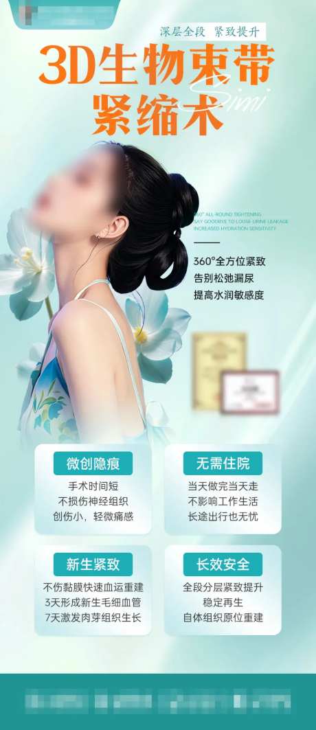 3D生物束带紧缩术海报-采灵感-https://www.cailinggan.com/