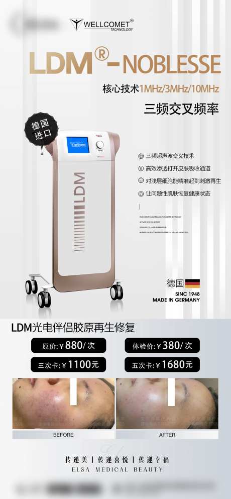 LDM医美仪器价格表海报-采灵感-https://www.cailinggan.com/