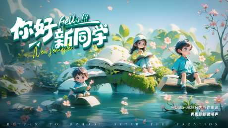 开学第一课主KV背景板-采灵感-https://www.cailinggan.com/