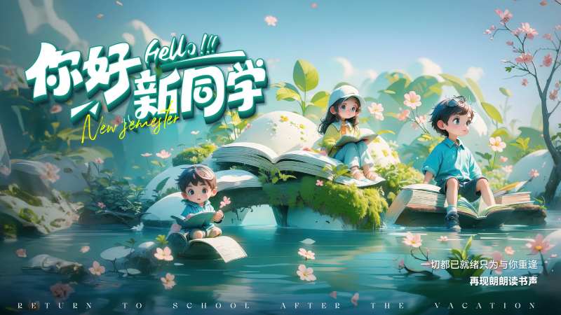 开学第一课主KV背景板-采灵感-cailinggan.com