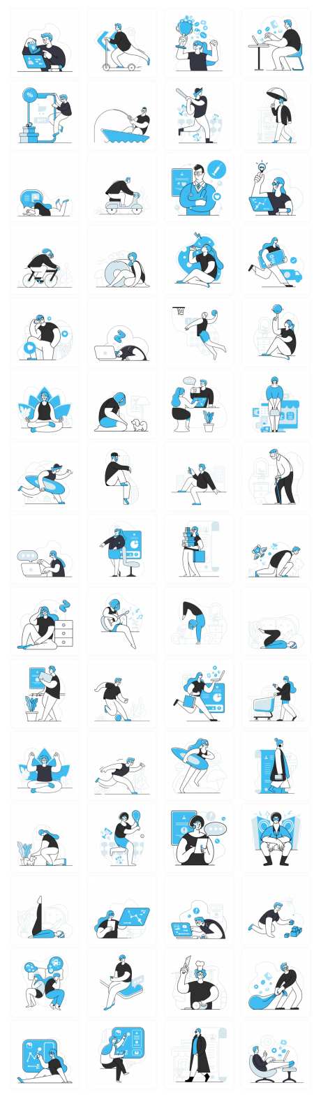 蓝调互联网插图-采灵感-https://www.cailinggan.com/