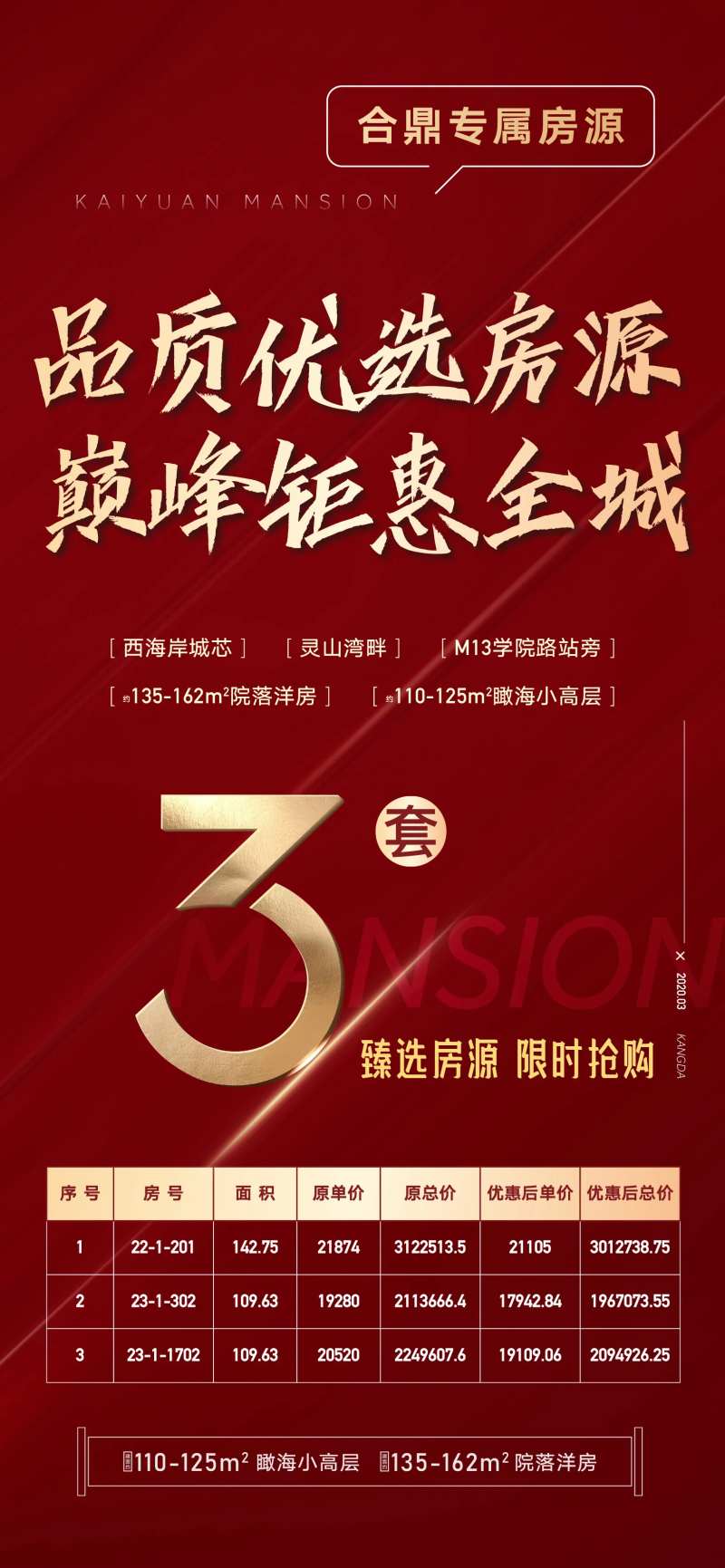 地产红金特价房海报-采灵感-cailinggan.com