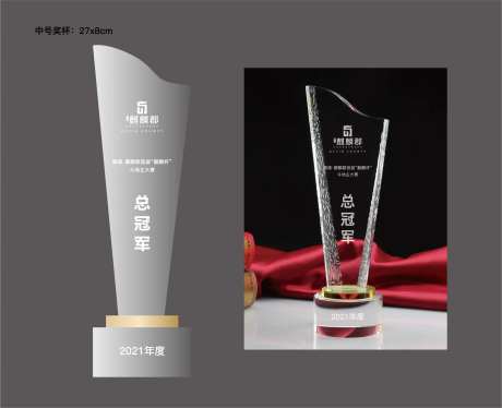 透明亚克力奖杯-采灵感-https://www.cailinggan.com/