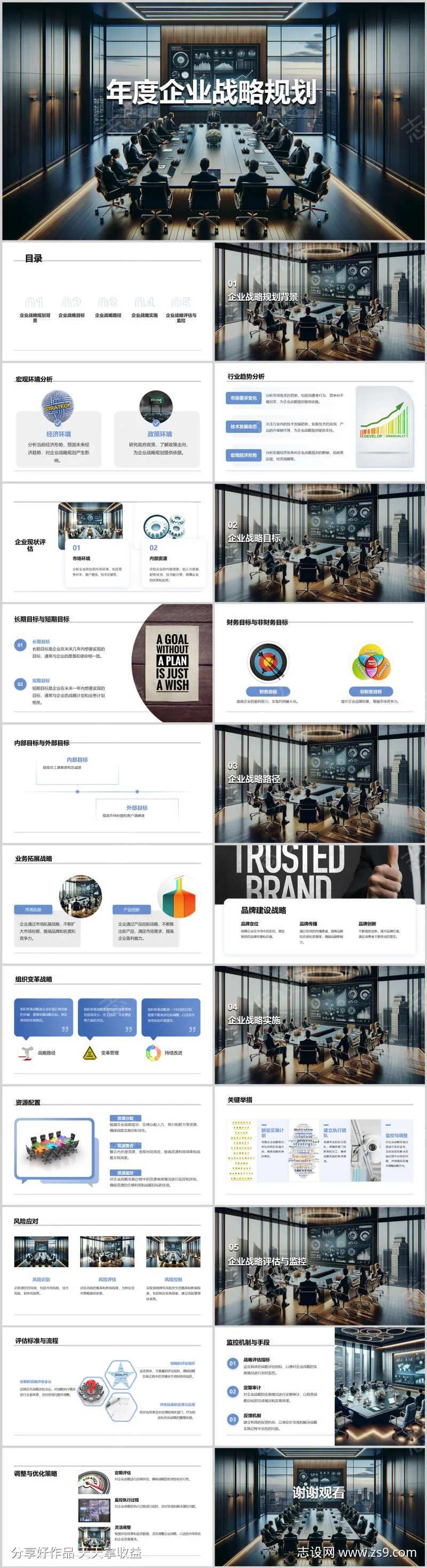 年度企业战略规划PPT-采灵感-cailinggan.com