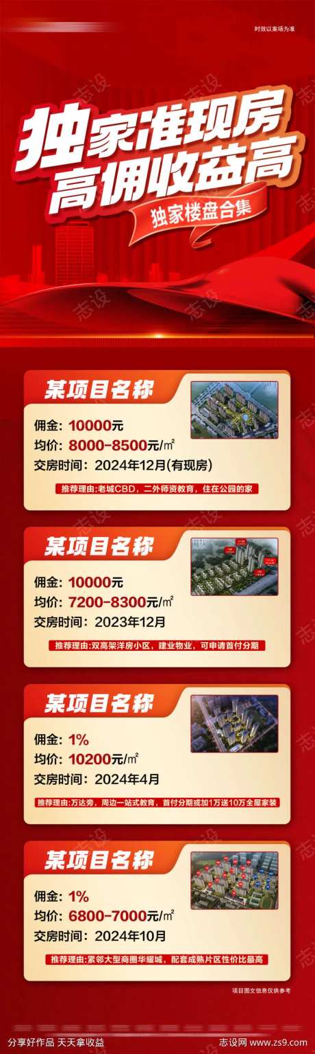 地产红金高佣楼盘长图-采灵感-https://www.cailinggan.com/