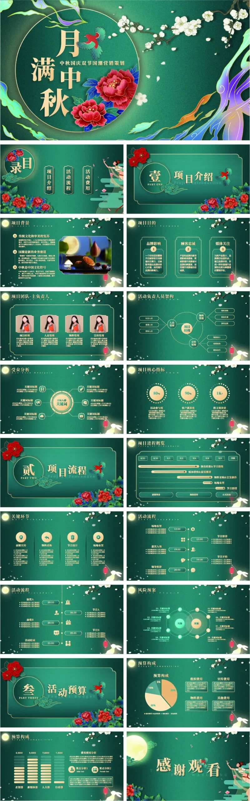 中秋国庆双节国潮营销策划PPT-采灵感-cailinggan.com