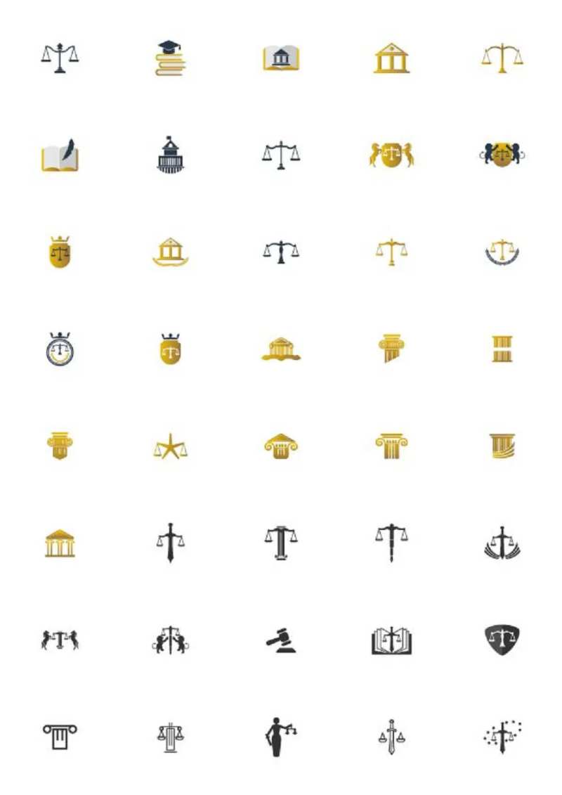 卡通法院扁平风UI设计-采灵感-cailinggan.com