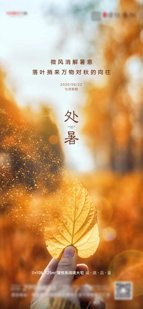 处暑节气海报-采灵感-cailinggan.com