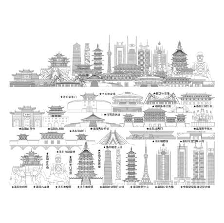 洛阳地标建筑-采灵感-https://www.cailinggan.com/