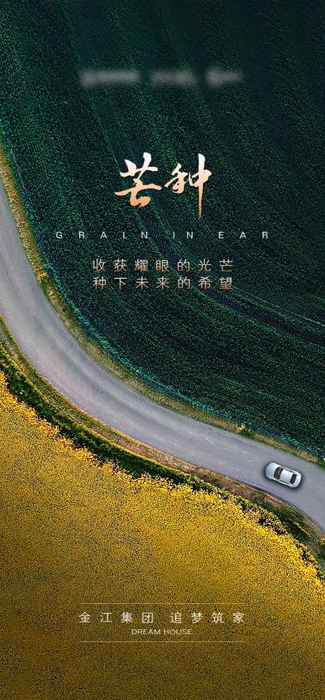 房地产芒种海报-采灵感-https://www.cailinggan.com/