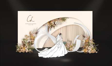 香槟色韩系婚礼 -采灵感-https://www.cailinggan.com/