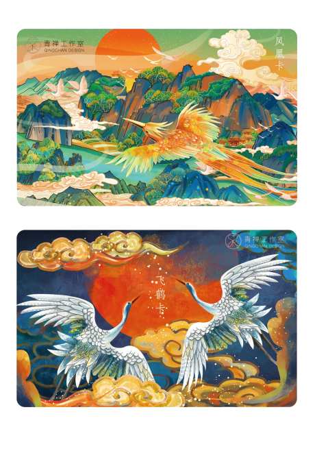 插画概念会员卡创意设计-采灵感-https://www.cailinggan.com/