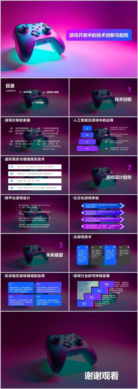 游戏开发中的技术创新与趋势PPT-采灵感-https://www.cailinggan.com/