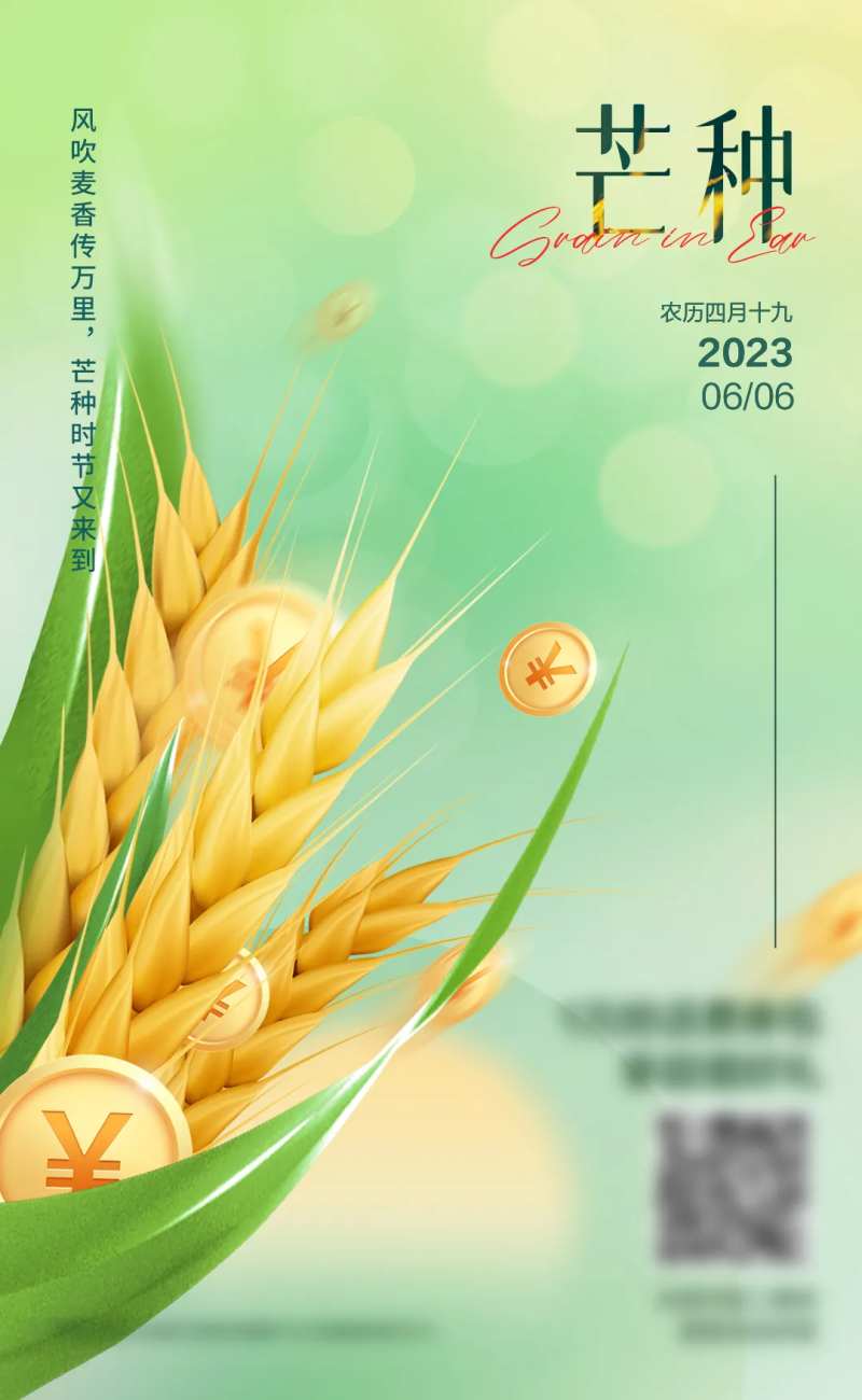 芒种节气海报-采灵感-cailinggan.com