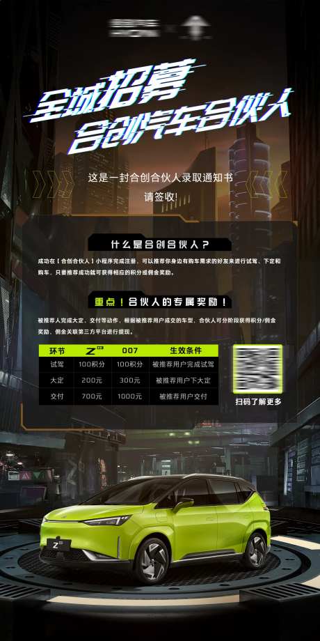 合伙人招募海报 -采灵感-https://www.cailinggan.com/