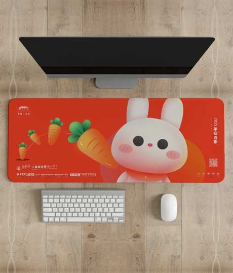 地产项目鼠标垫物料兔子-采灵感-https://www.cailinggan.com/