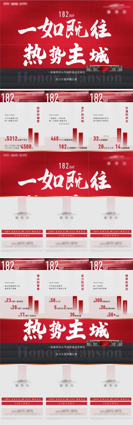 房地产热销六宫格长图海报-采灵感-cailinggan.com