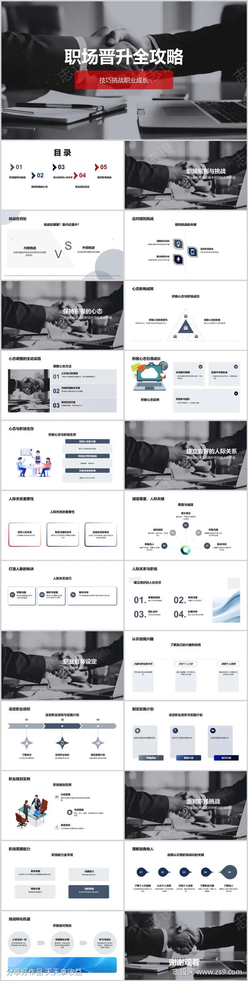 职场晋升全攻略PPT-采灵感-cailinggan.com