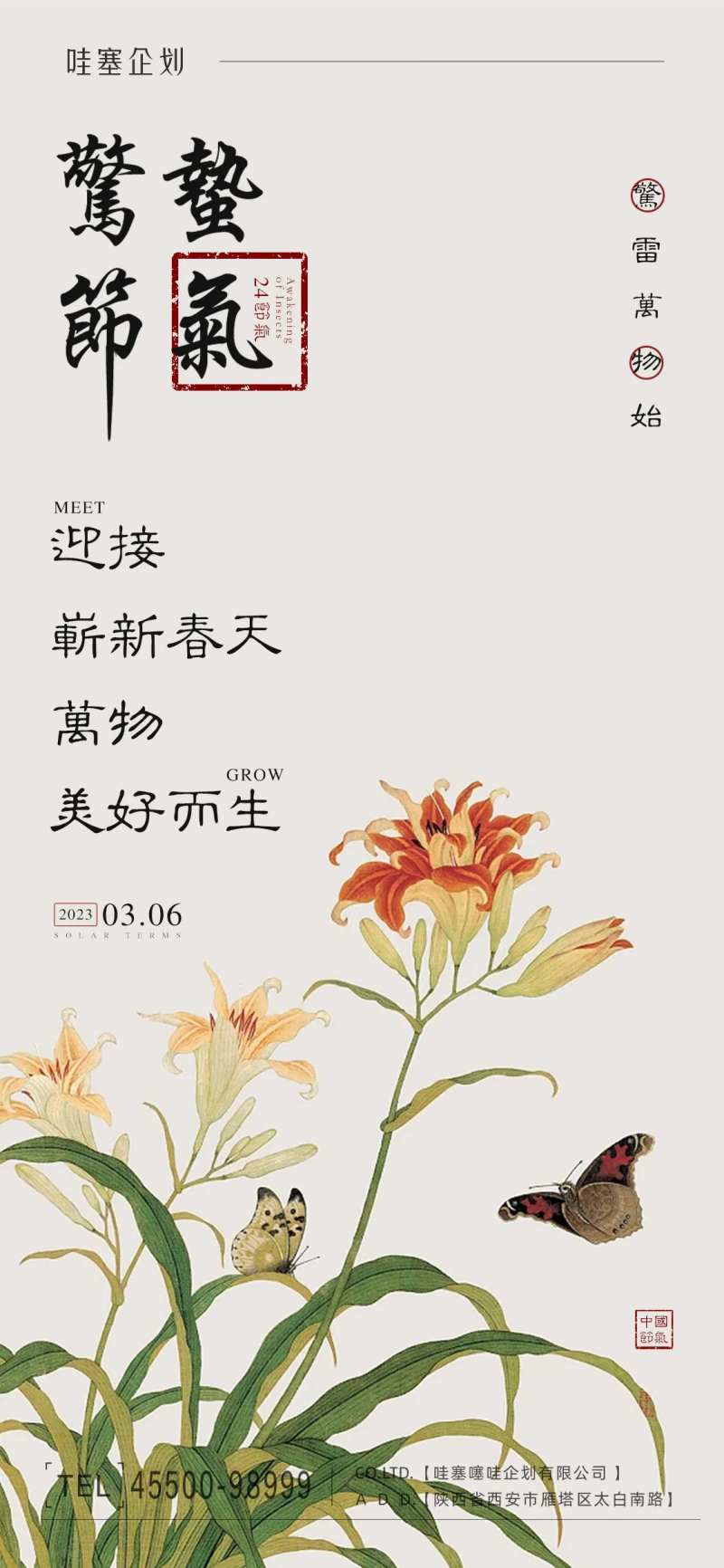 惊蛰节气海报-采灵感-cailinggan.com