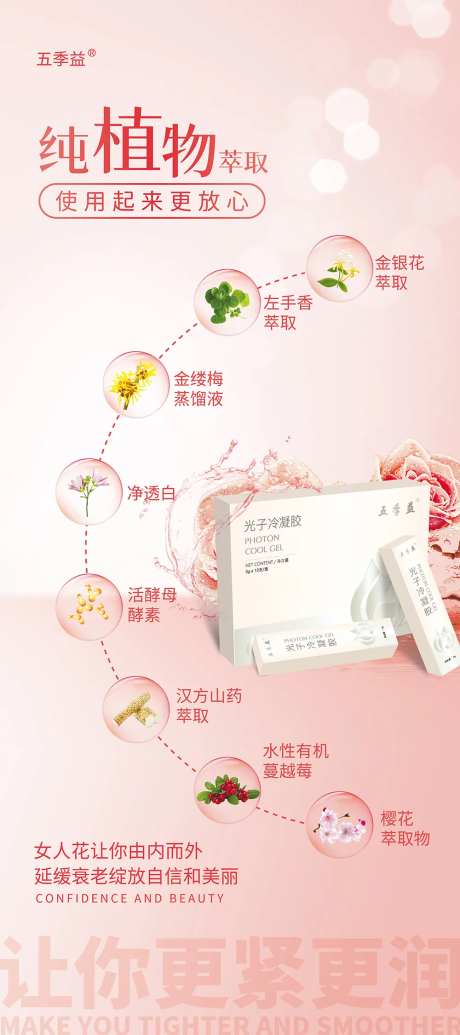 医美产品成分展架易拉宝-采灵感-https://www.cailinggan.com/
