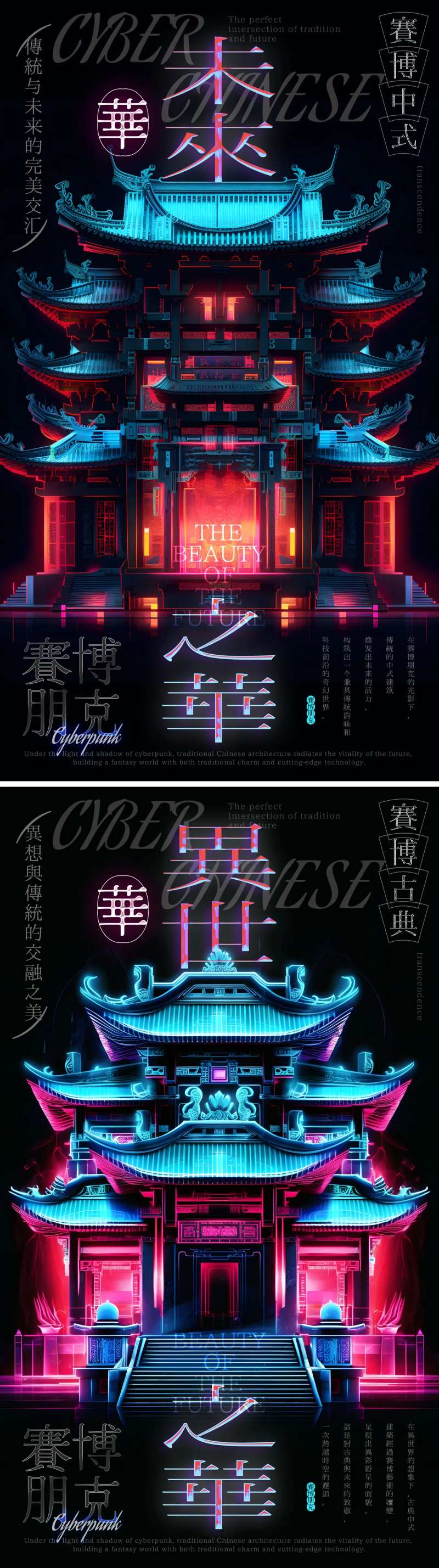 赛博古都海报-采灵感-cailinggan.com