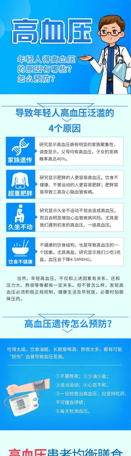 高血压疾病预防海报长图-采灵感-https://www.cailinggan.com/