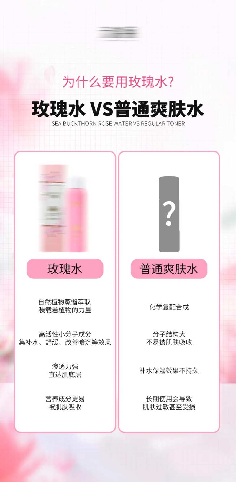 沙棘玫瑰水护肤产品海报-采灵感-cailinggan.com