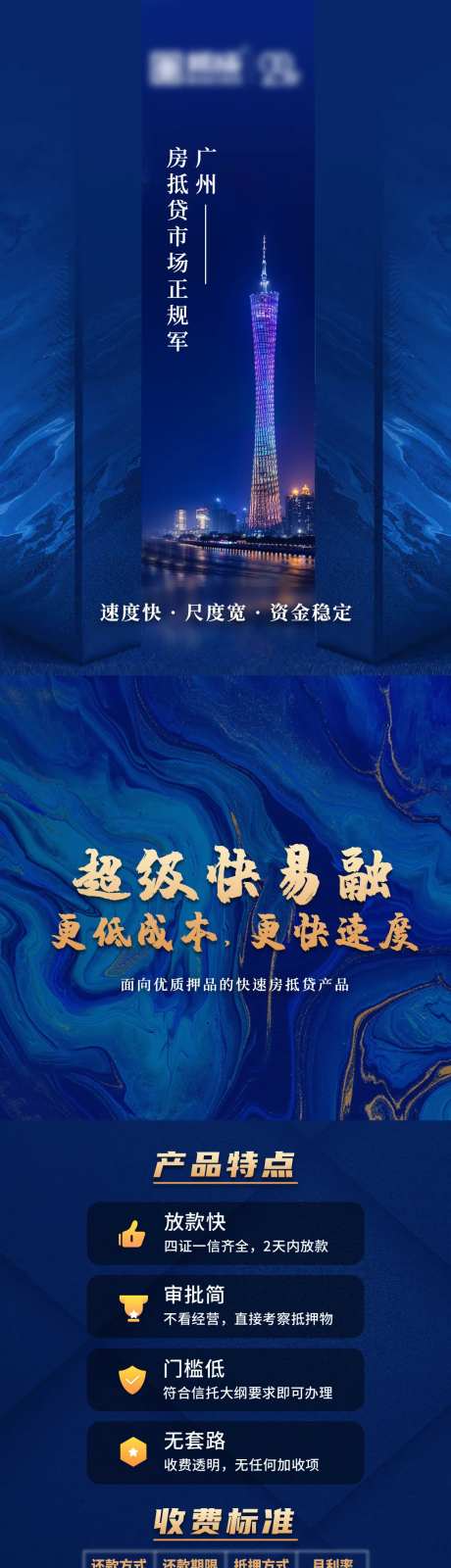 金融房贷产品长图海报-采灵感-https://www.cailinggan.com/