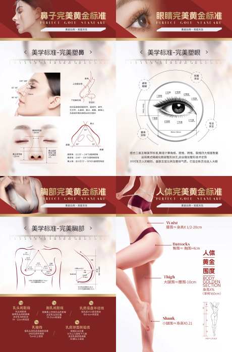 医美黄金标准比例海报-采灵感-https://www.cailinggan.com/