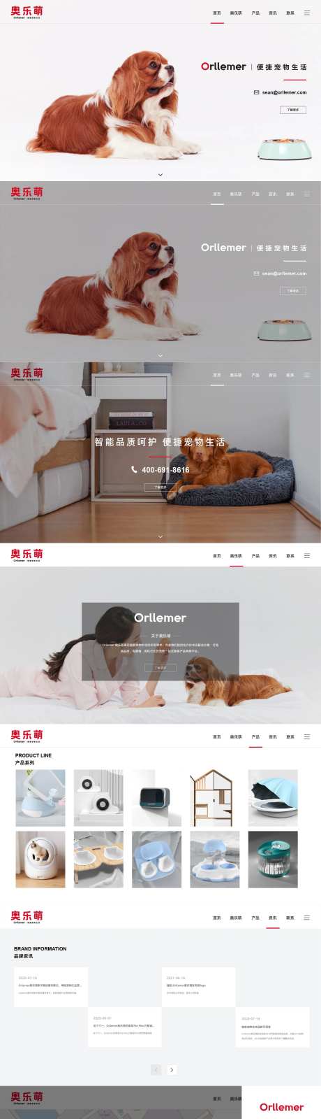 简约宠物猫狗品牌官网网页-采灵感-https://www.cailinggan.com/