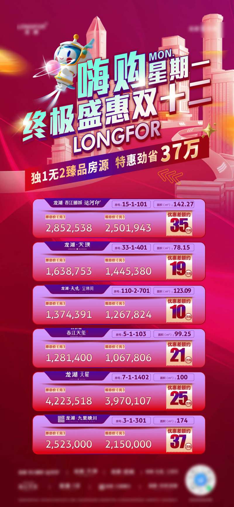房源信息促销价格海报-采灵感-cailinggan.com