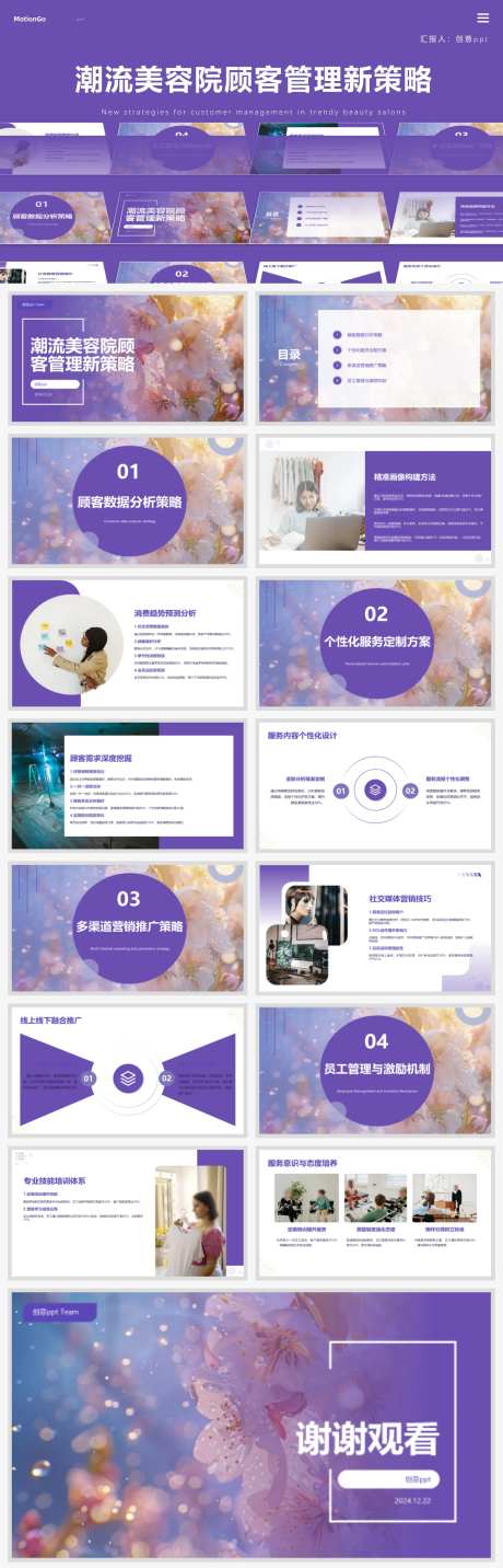 潮流美容院顾客管理新策略ppt-采灵感-https://www.cailinggan.com/