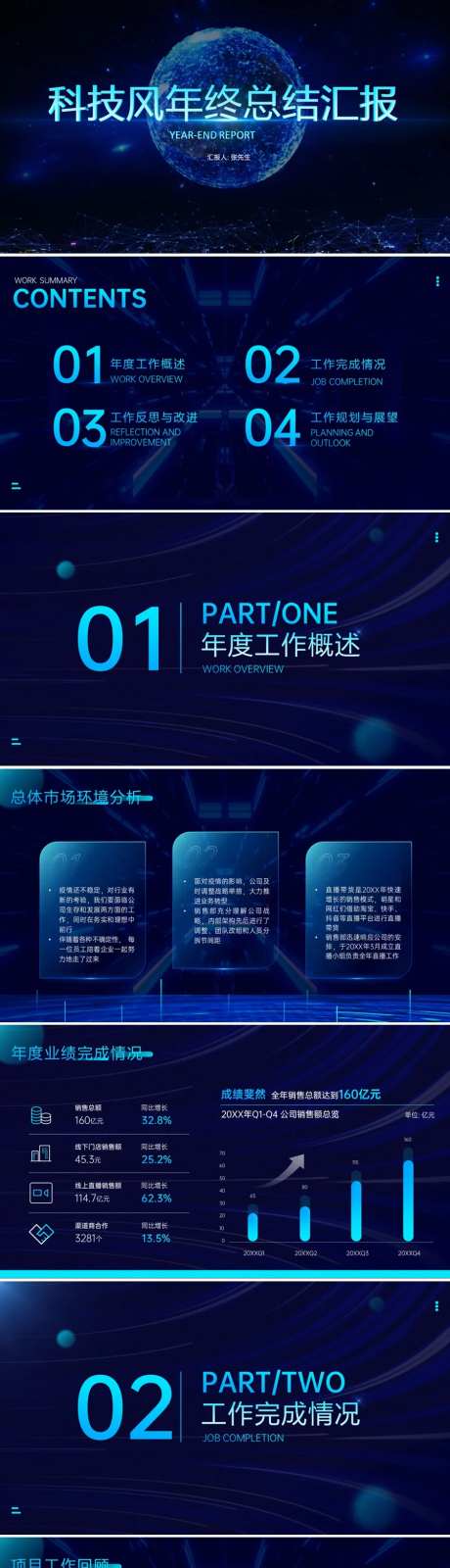 科技风年终总结汇报ppt-采灵感-https://www.cailinggan.com/