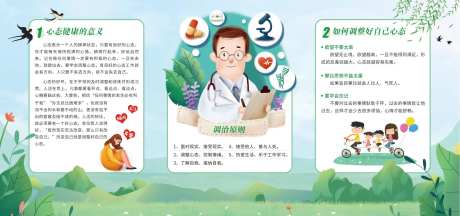心理健康宣传教育展板-采灵感-https://www.cailinggan.com/