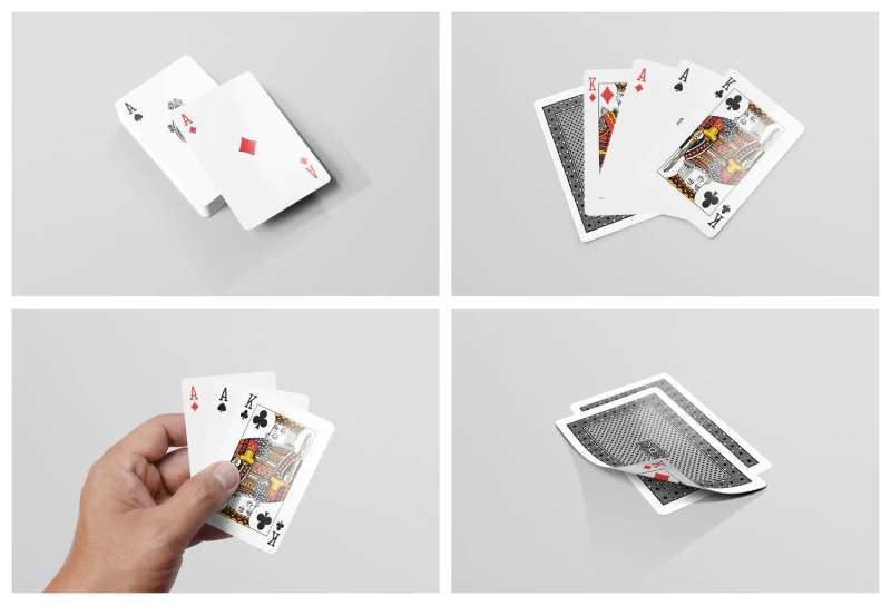 塔罗牌扑克牌卡片样机-采灵感-cailinggan.com