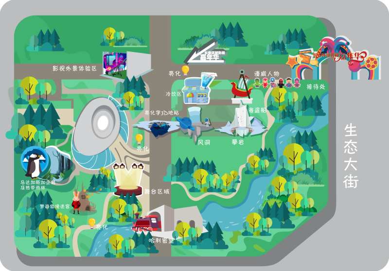 手绘地图-采灵感-cailinggan.com