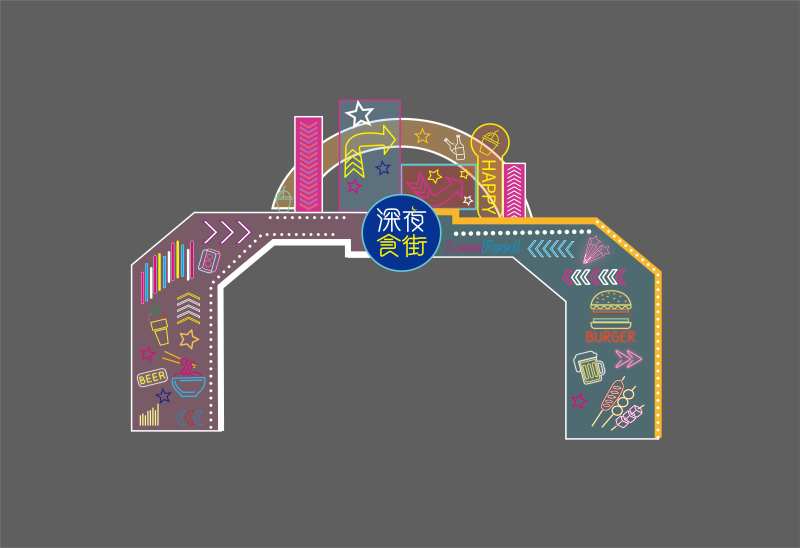 集市霓虹灯美陈-采灵感-cailinggan.com