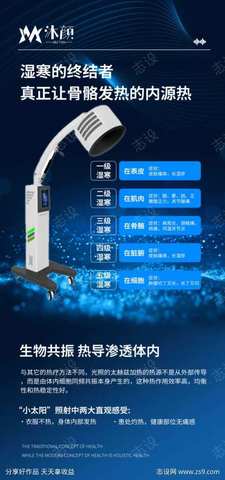 大健康仪器细胞修复仪海报-采灵感-https://www.cailinggan.com/