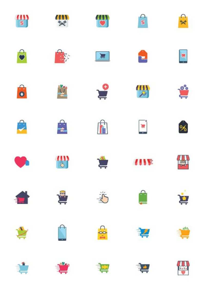 卡通扁平风UI图标icon-采灵感-cailinggan.com