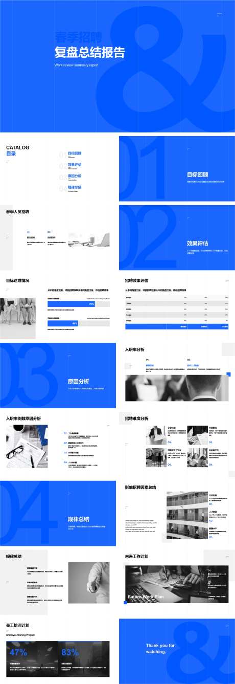 招聘复盘总结报告PPT-采灵感-https://www.cailinggan.com/