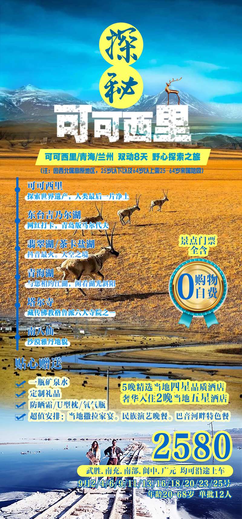 青海可可西里旅游海报-采灵感-cailinggan.com