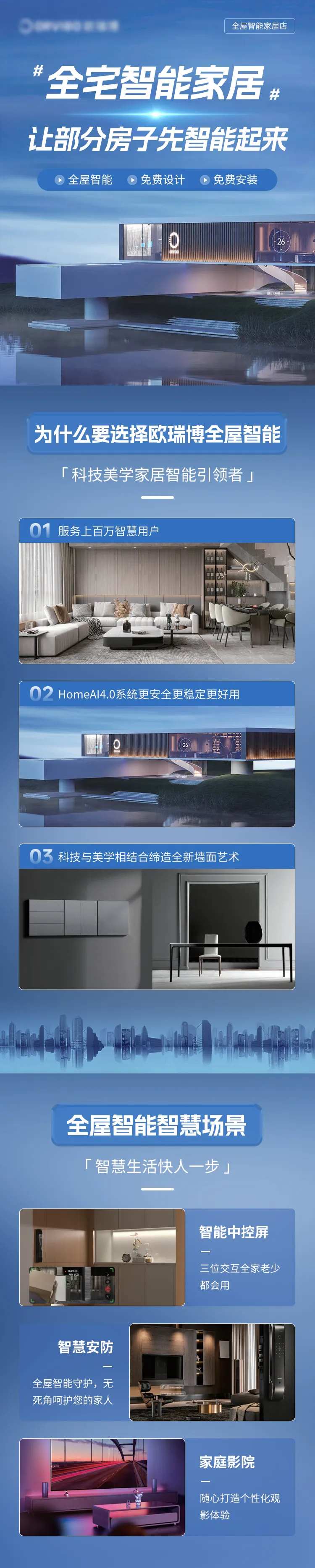 全屋智能定制智能家居海报长图-采灵感-cailinggan.com