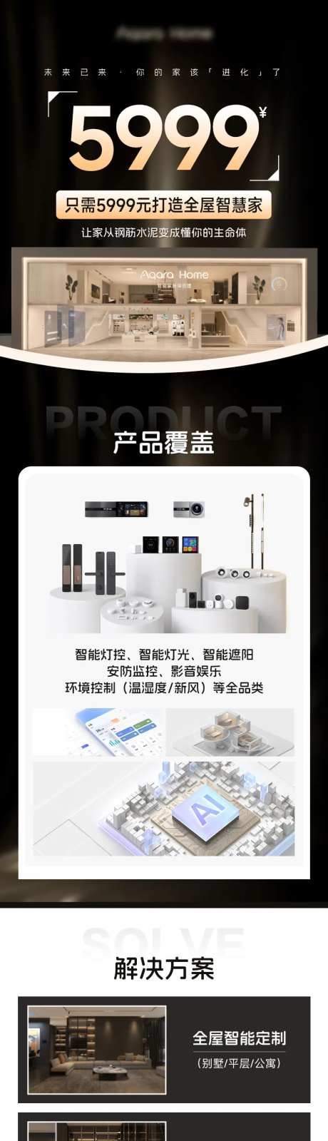 全屋智能定制家居海报长图-采灵感-https://www.cailinggan.com/