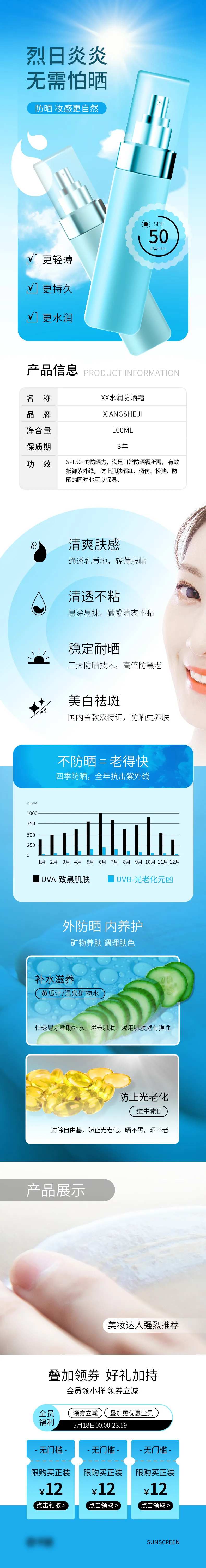 夏季防晒用品电商详情页-采灵感-cailinggan.com