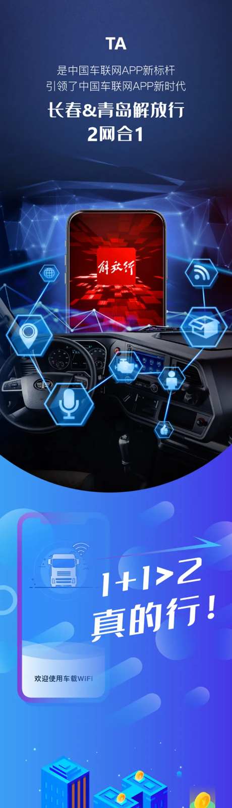 汽车互联app升级版上线推广图文-采灵感-https://www.cailinggan.com/