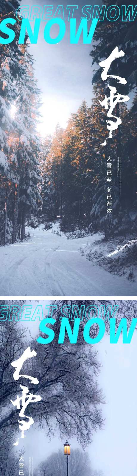 大雪节气海报雪天冬天二十四时节气-采灵感-https://www.cailinggan.com/