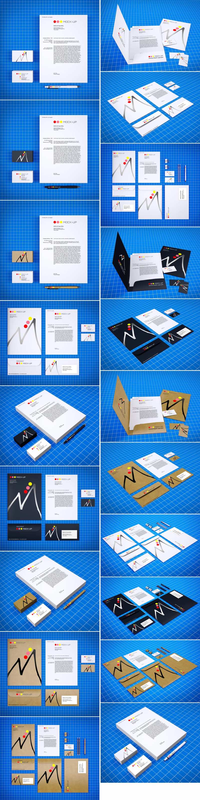 品牌蓝VI贴图样机-采灵感-cailinggan.com