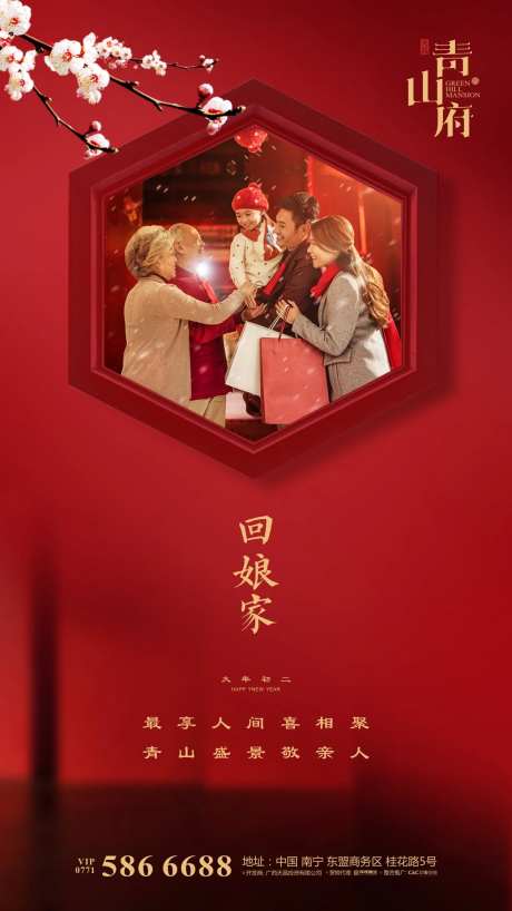 春节回娘家移动端海报-采灵感-https://www.cailinggan.com/