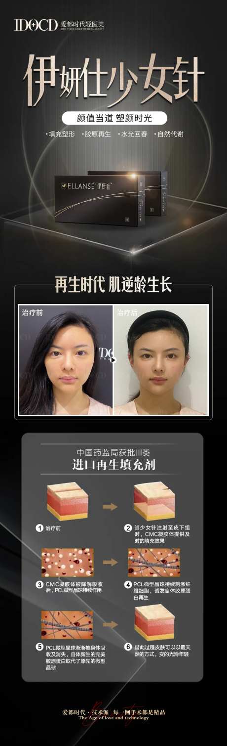 医美伊妍仕少女针案例长图海报-采灵感-https://www.cailinggan.com/