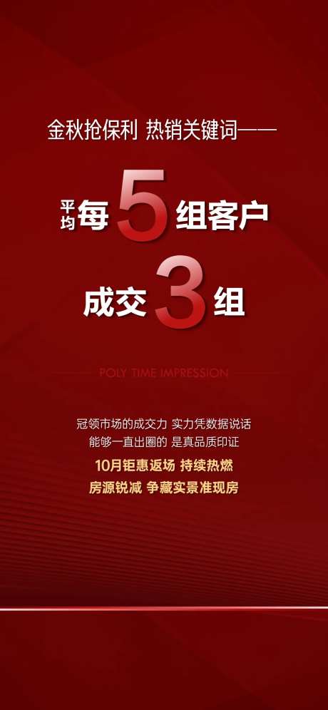 地产转化率海报-采灵感-https://www.cailinggan.com/